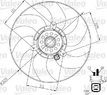 Valeo 696188 - Вентилятор, охолодження двигуна autocars.com.ua