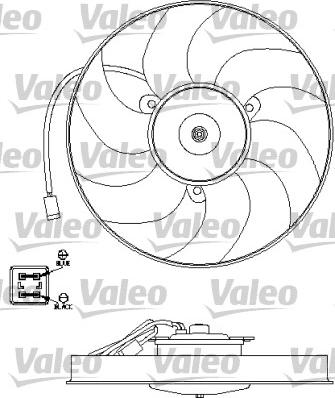 Valeo 696191 - Вентилятор, охлаждение двигателя autodnr.net