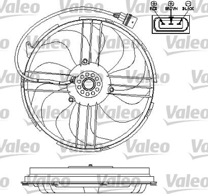Valeo 696196 - Вентилятор, охлаждение двигателя avtokuzovplus.com.ua