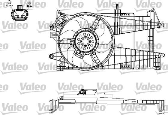 Valeo 696197 - Вентилятор, охолодження двигуна autocars.com.ua