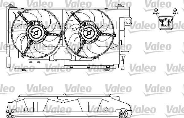 Valeo 696213 - Вентилятор, охлаждение двигателя autodnr.net
