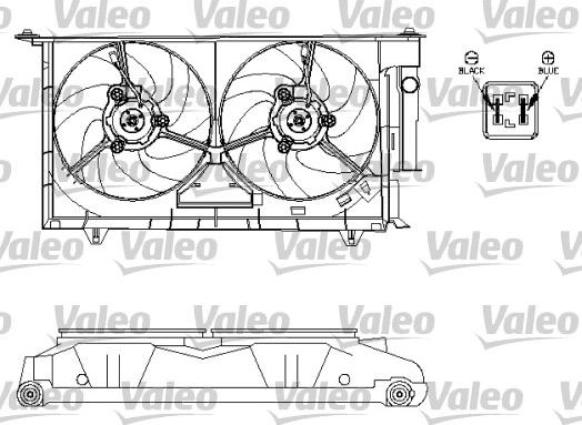 Valeo 696214 - Вентилятор, охлаждение двигателя avtokuzovplus.com.ua