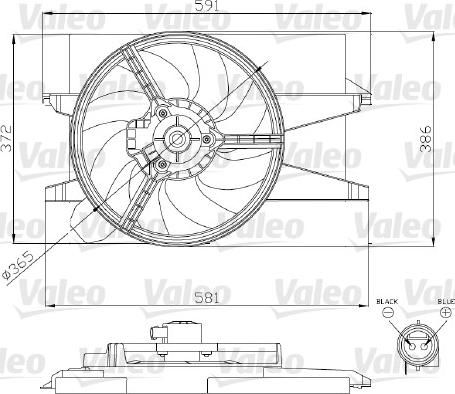 Valeo 696276 - Вентилятор, охлаждение двигателя autodnr.net