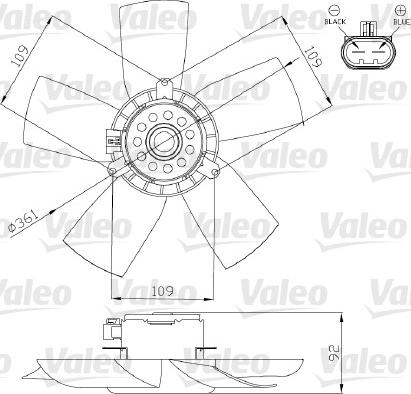 Valeo 696279 - Вентилятор, охолодження двигуна autocars.com.ua