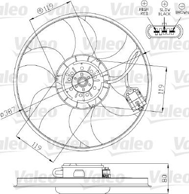 Valeo 696283 - Вентилятор, охолодження двигуна autocars.com.ua