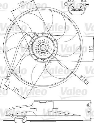 Valeo 696287 - Вентилятор, охлаждение двигателя autodnr.net