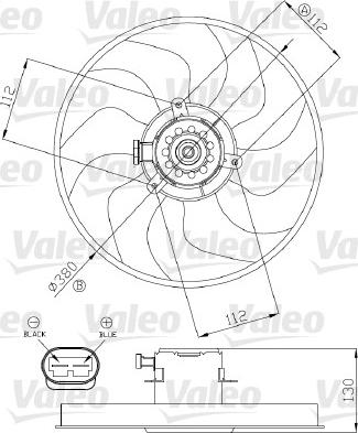 Valeo 696288 - Вентилятор, охлаждение двигателя avtokuzovplus.com.ua
