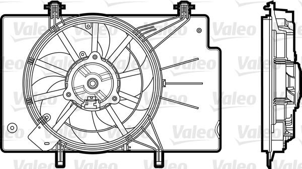 Valeo 696344 - Вентилятор, охолодження двигуна autocars.com.ua