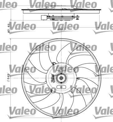 Valeo 696349 - Вентилятор, охлаждение двигателя avtokuzovplus.com.ua