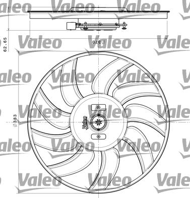 Valeo 696350 - Вентилятор, охолодження двигуна autocars.com.ua