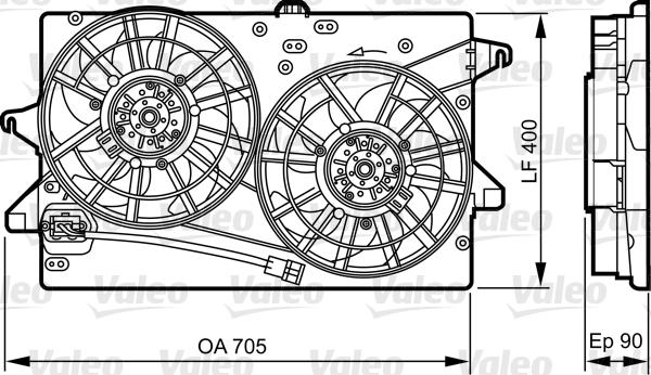 Valeo 696362 - Вентилятор, охолодження двигуна autocars.com.ua