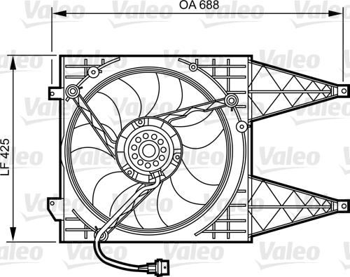 Valeo 696375 - Вентилятор, охлаждение двигателя autodnr.net
