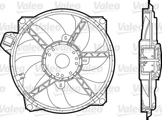 Valeo 696376 - Вентилятор, охлаждение двигателя autodnr.net
