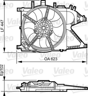 Valeo 696383 - Вентилятор, охолодження двигуна autocars.com.ua