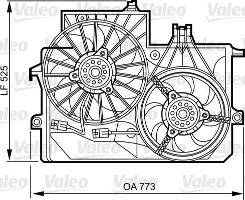 Valeo 696384 - Вентилятор, охолодження двигуна autocars.com.ua