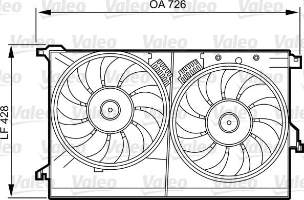 Valeo 696387 - Кронштейн, вентилятор радиатора avtokuzovplus.com.ua