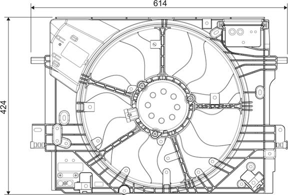 VALEO 696459 - Вентилятор, охолодження двигуна autocars.com.ua