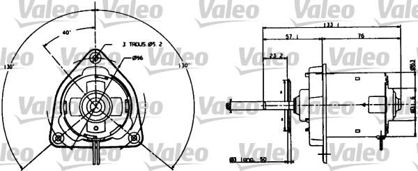Valeo 698004 - Електродвигун, вентилятор радіатора autocars.com.ua