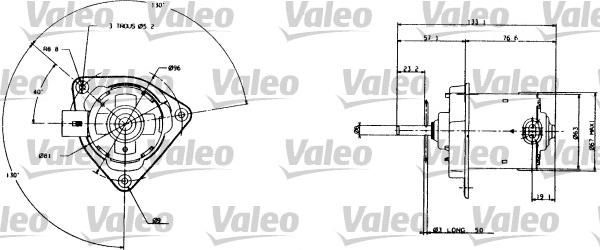 Valeo 698005 - Електродвигун, вентилятор радіатора autocars.com.ua