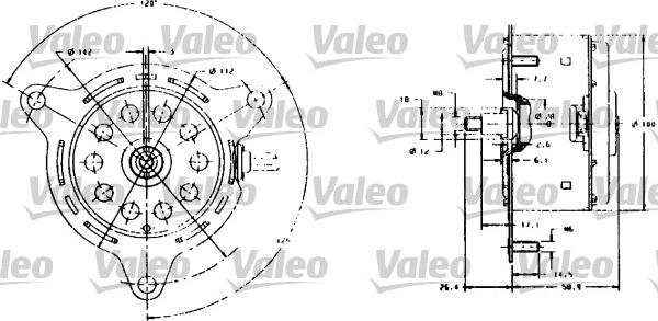 Valeo 698007 - Електродвигун, вентилятор радіатора autocars.com.ua