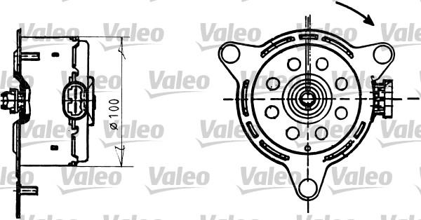 Valeo 698086 - Электродвигатель, вентилятор радиатора autodnr.net