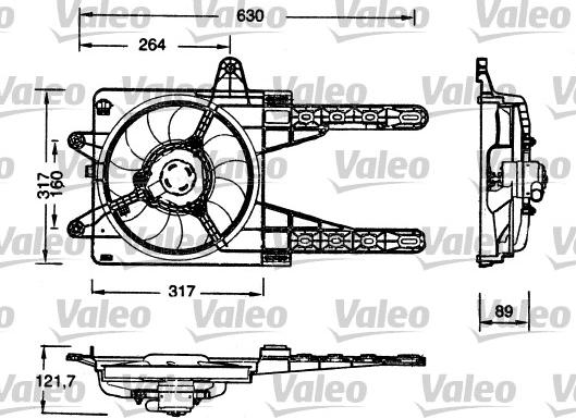 Valeo 698178 - Вентилятор, охлаждение двигателя avtokuzovplus.com.ua