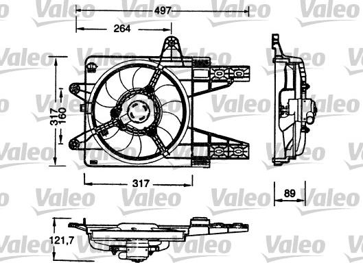 Valeo 698179 - Вентилятор, охолодження двигуна autocars.com.ua