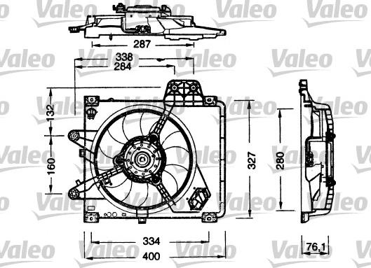 Valeo 698180 - Вентилятор, охолодження двигуна autocars.com.ua