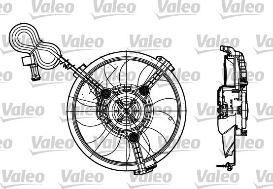 Valeo 698182 - Вентилятор, охолодження двигуна autocars.com.ua