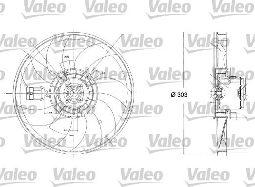 Valeo 698187 - Вентилятор, охолодження двигуна autocars.com.ua