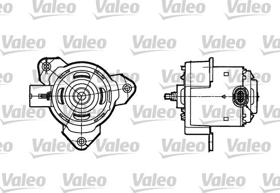 Valeo 698302 - Електродвигун, вентилятор радіатора autocars.com.ua