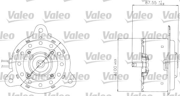 Valeo 698305 - Електродвигун, вентилятор радіатора autocars.com.ua