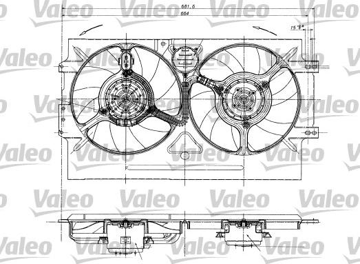 Valeo 698322 - Вентилятор, охлаждение двигателя avtokuzovplus.com.ua