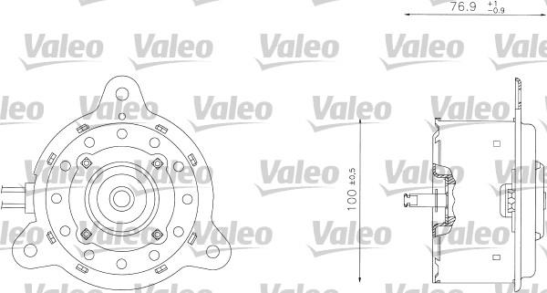 Valeo 698342 - Електродвигун, вентилятор радіатора autocars.com.ua