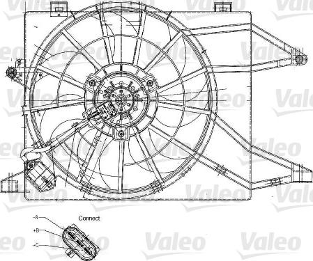 Valeo 698344 - Вентилятор, охолодження двигуна autocars.com.ua