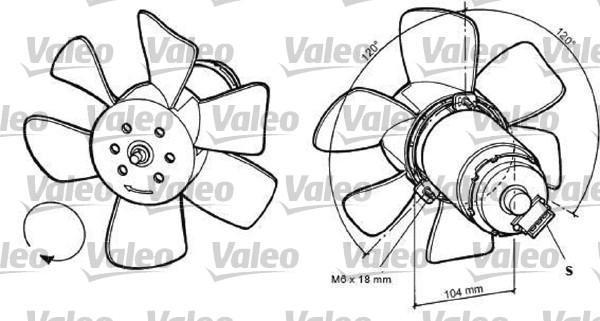 Valeo 698368 - Вентилятор, охлаждение двигателя autodnr.net