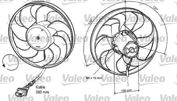 Valeo 698372 - Вентилятор, охолодження двигуна autocars.com.ua