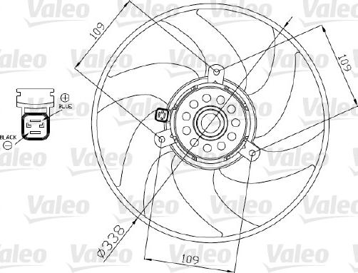 Valeo 698375 - Вентилятор, охлаждение двигателя autodnr.net