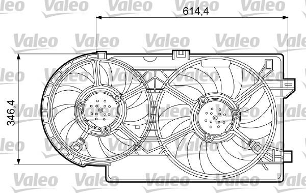 Valeo 698409 - Вентилятор, охолодження двигуна autocars.com.ua