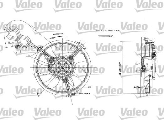 Valeo 698422 - Вентилятор, охлаждение двигателя autodnr.net