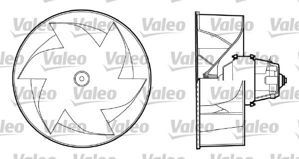 Valeo 698433 - Вентилятор салону autocars.com.ua