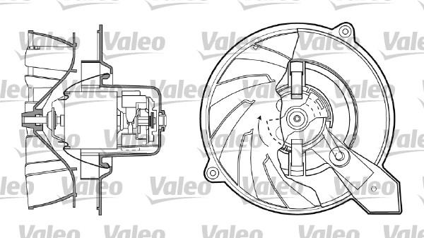 Valeo 698435 - Вентилятор салону autocars.com.ua