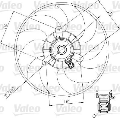 Valeo 698444 - Вентилятор, охлаждение двигателя autodnr.net