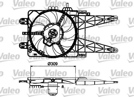 Valeo 698483 - Вентилятор, охолодження двигуна autocars.com.ua