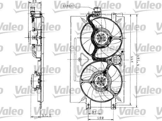 Valeo 698526 - Вентилятор, охлаждение двигателя avtokuzovplus.com.ua