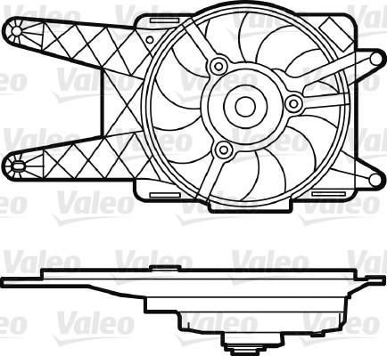 Valeo 698562 - Вентилятор, охолодження двигуна autocars.com.ua