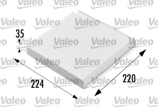 Valeo 698657 - Фильтр воздуха в салоне autodnr.net