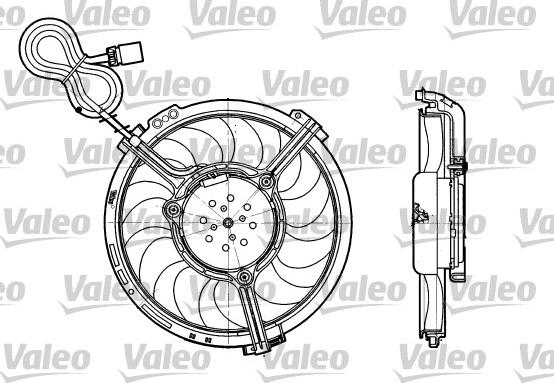 Valeo 698658 - Вентилятор, охлаждение двигателя avtokuzovplus.com.ua