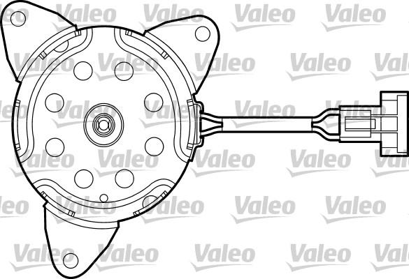 Valeo 698669 - Електродвигун, вентилятор радіатора autocars.com.ua