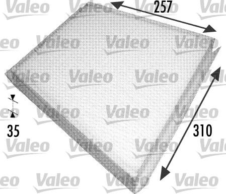 Valeo 698702 - Фильтр воздуха в салоне autodnr.net
